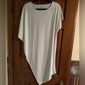 White Athleta asymmetrical dress